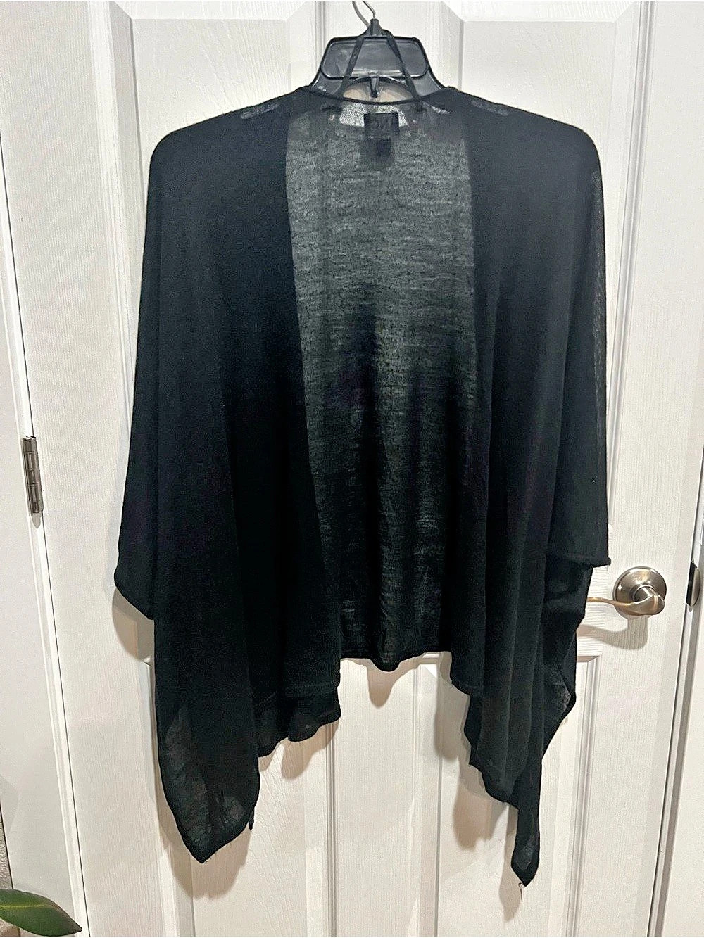 INC International Concepts Knit Kimono Cardigan Black